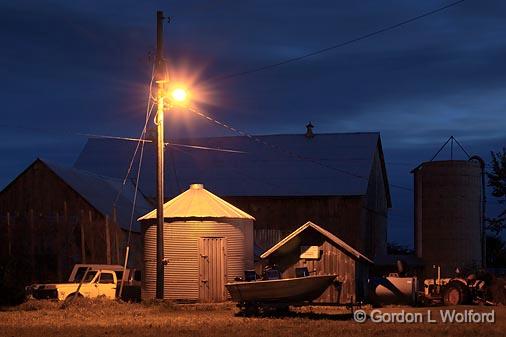 Barnyard At First Light_21894-5.jpg - Photographed near Lombardy, Ontario, Canada.